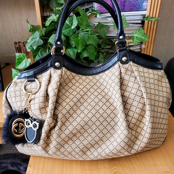 Gucci Handbags - GUCCI 💛🤍AUTHENTIC XL DIAMANTE SUKEY HOBO